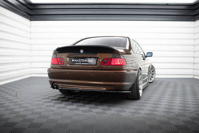 CENTRAL REAR SPLITTER BMW 3 E46 MPACK COUPE (with vertical bars)