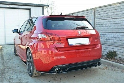 CENTRAL REAR SPLITTER PEUGEOT 308 II GTI (without vertical bars)
